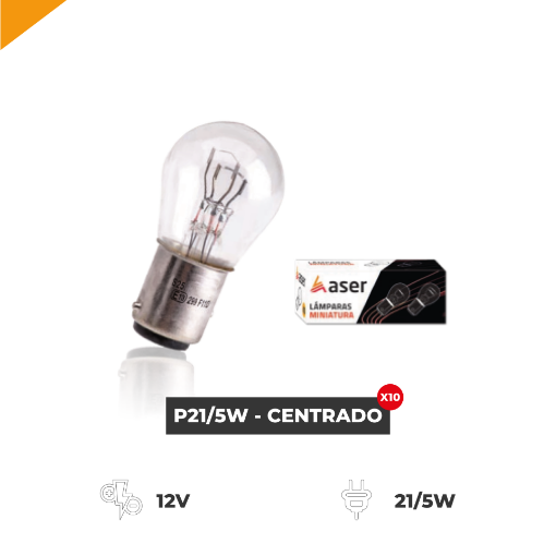 Imagem de Lâmpada Miniatura P21/5W - Centrado