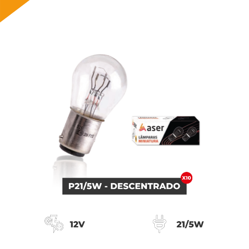 Imagem de Lâmpada Miniatura P21/5W - Descentrado