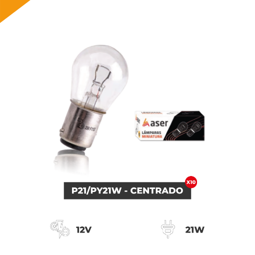 Imagem de Lâmpada Miniatura P21W/PY21W - Centrado