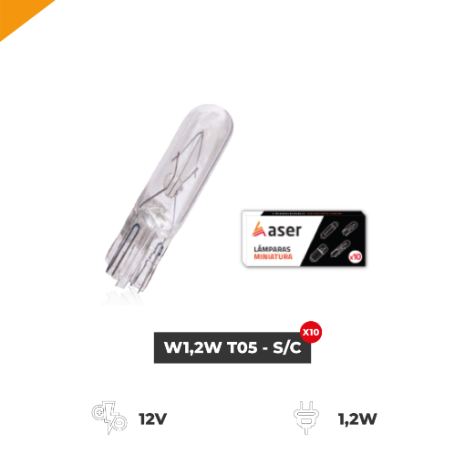Imagem de Lâmpada Miniatura W1,2W T05