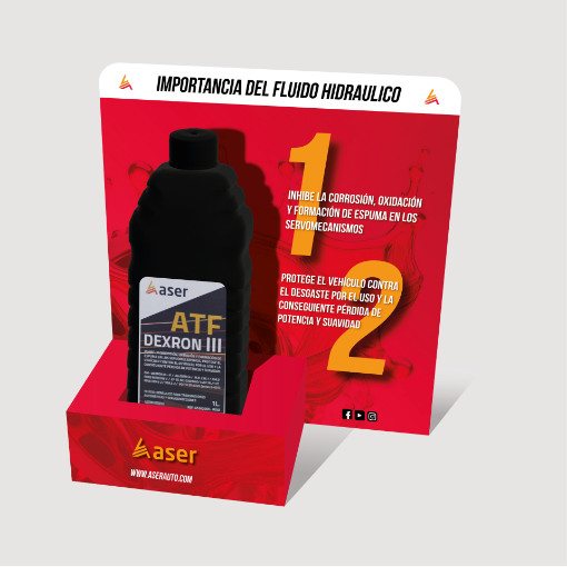 Imagem de Display Líquido Hidráulico Embalagem Óleo 1L